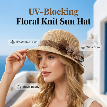 👒☀️ Összecsukható, magas szárú nyári kalap nőknek 🌸