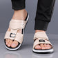 Férfi műbőr slip-on szandál