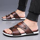 Férfi műbőr slip-on szandál