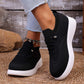 👟☁️ Sétáljon felhőpuhaságú kényelemben – Női légáteresztő hálós slip-on sétacipő