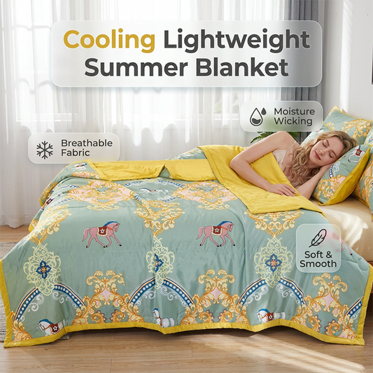 ✨❄️Virázmintás, vékony nyári steppelt takaró – mosógépben mosható🛌