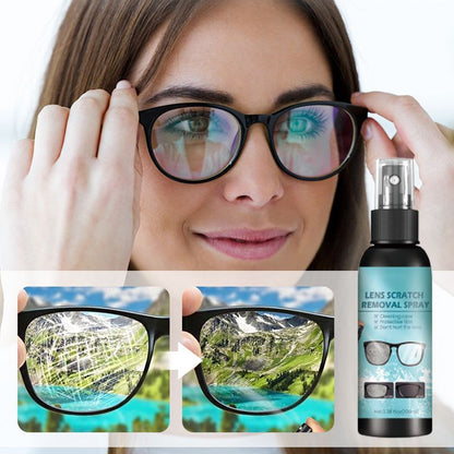 👓✨ Lencsekarcolás-javító spray — eltávolítja a apró karcolásokat, nyom nélkül, és nem károsítja a lencse bevonatát.