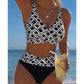 🌊 Női magas derekú kétrészes bikini szett – Szélesítő hatás, vintage stílus és magabiztos strandolás 🏖️👙