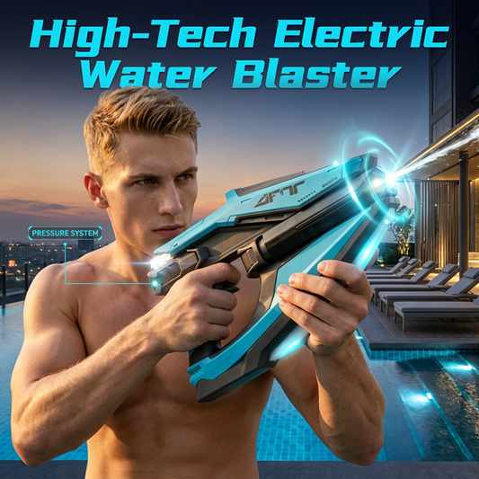 🔫💦Elektromos vízipisztoly LED-es világítással és ködhatással
