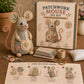 🧵  DIY patchwork egér varrókészlet (teljes anyagok, lépésről lépésre útmutató) 🐭
