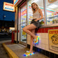 👣LED-es, rajzfilmfigurás, csúszásgátló papucs