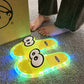 👣LED-es, rajzfilmfigurás, csúszásgátló papucs