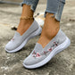 🌸👟Női hálós, lélegző, virághímzéses szabadtéri cipő