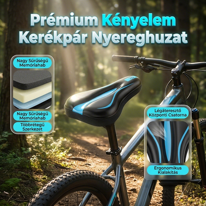 🚴Ergonómikus, nagy rugalmasságú szilikon kerékpárnyereg-huzat