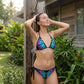 🦋👙Élénk színű, pillangós, vállpántos bikini szett🏖️