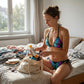 🦋👙Élénk színű, pillangós, vállpántos bikini szett🏖️
