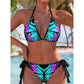 🦋👙Élénk színű, pillangós, vállpántos bikini szett🏖️