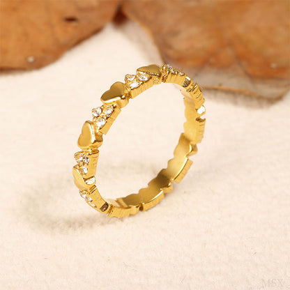 💞Elegáns, szív alakú, örök gyűrű hölgyeknek💍