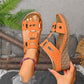 👡Női retro, áttört, ferde sarkú papucs