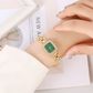 💎✨Divatos, húzózsinórral ellátott, négyzet alakú kvarc karóra hölgyeknek⌚