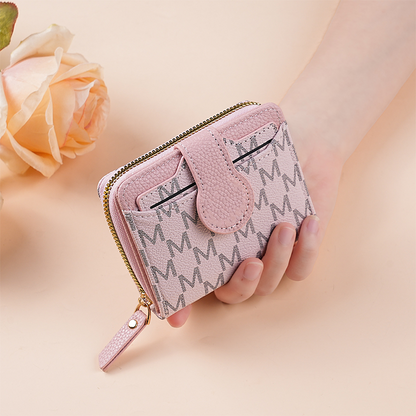 👛Elegáns, betűkombinációval díszített rövid női pénztárca