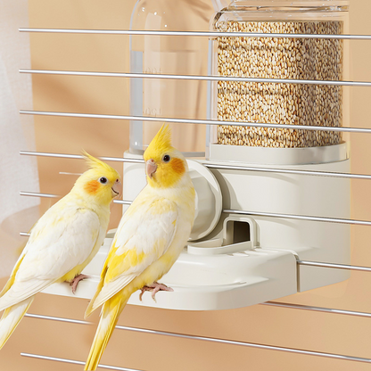 💧 🐦Kétfunkciós, automatikus etető- és itatóberendezés madárketrecekhez