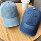 🧢Férfiaknak és nőknek egyaránt alkalmas, mosott farmeranyagból készült baseball sapka