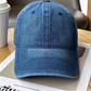 🧢Férfiaknak és nőknek egyaránt alkalmas, mosott farmeranyagból készült baseball sapka