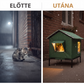 😻 Mindenféle időjárási körülménynek ellenálló, magasított kültéri macskaház – vízálló, hőszigetelő, összecsukható 🔥