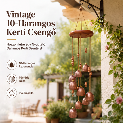 ✨🎐 Forgó szélcsengő: kellemes hangzás és forgó kialakítás! 🌿
