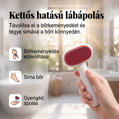 🦶Kétoldalas lábkaparó, bőrkeményedések eltávolítására