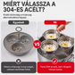 🍳🥚3 az 1-ben rozsdamentes acél tojásfőző forma
