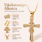 💫  ✨ Női csillogó csavart csomós kereszt medálos nyaklánc