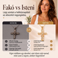 💫  ✨ Női csillogó csavart csomós kereszt medálos nyaklánc