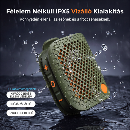 🔊🎵Hordozható Bluetooth hangszóró TWS sztereóval, IPX5 vízálló mini vezeték nélküli hangszóró