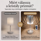 🌹✨ Kristályrózsa alakú akril asztali lámpa – hálószobába és romantikus dekorációhoz alkalmas RGB érintésvezérelt éjszakai lámpa