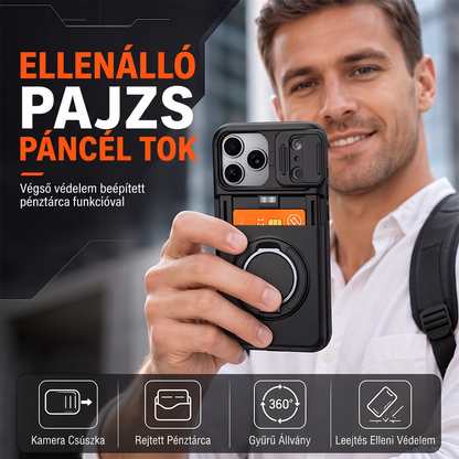 📱 Kártyanyílással és kamerafedéllel ellátott, strapabíró tok – PC-anyagból, ütésálló! 🛡️✨