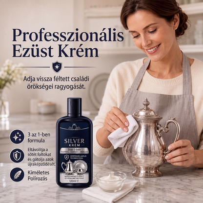 ✨🥄Háromfunkciós ezüsttárgy-fényezőpaszta – tisztítás, fényezés, ápolás🧽