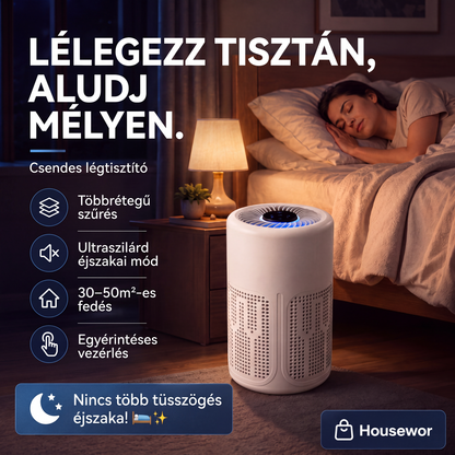 🏠 Otthoni többszintű szűrőrendszerű légtisztító – rendkívül csendes működés✨