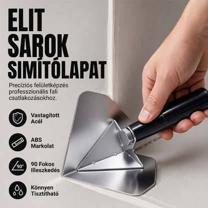 🧱✨ Rozsdamentes acél saroklapát – strapabíró, rozsdamentes, építési munkákhoz alkalmas