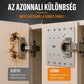 🔩 Univerzális rozsdamentes acél szekrényajtó-zsanér javító készlet (csavarokkal együtt), bútorok és szekrények ajtóihoz 🏠