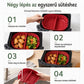 🍗🔥 Szétválasztható szilikon bélés légsütőhöz – újrafelhasználható | Praktikus, kényelmes, kiválóan alkalmas többféle étel egyidejű elkészítésére