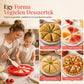 🍰 8 üreges háromszög alakú szilikon tortaforma – Kényelmes sütés otthoni desszertekhez✨