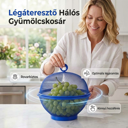 🍎 Fedeles gyümölcskosár – Megóvja és frissen tartja a gyümölcsöket ✨