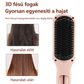 💇‍♀️ 2 az 1-ben hajvasaló-fésű LCD-kijelzővel – hajkiegyenesítés, hajcsavarás és a haj volumenének növelése. Gyors hajformázás, a hajat nem húzza! ✨🔥