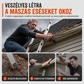 🏠🧹 Esőcsatorna-tisztító – létra nélkül, gyorsan eltávolítja a lehullott leveleket és a szennyeződéseket 🍂