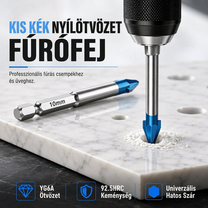 🛠️Hatlapú szárú keményfém excentrikus fúrófej kerámia lapok, üveg és beton fúrásához