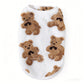 🐶✨ Aranyos, plüss bélésű kutyamellény – meleg, rugalmas, mackós mintával 🧸