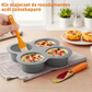 🎁 4 rekeszes szilikon tortaforma – tapadásmentes bevonattal és mosogatógépben mosható 🍰✨
