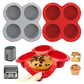 🎁 4 rekeszes szilikon tortaforma – tapadásmentes bevonattal és mosogatógépben mosható 🍰✨