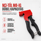 🔧 M3–M8-as üreges falankerekhez alkalmas szegecsanyás pisztoly – kovácsolt szénacélból, könnyedén biztos rögzítést biztosít 🏠