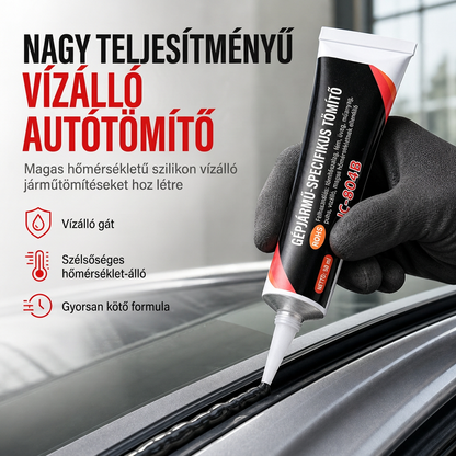 🚗1+1 INGYEN🛠️Magas hőmérsékletű autóipari ragasztó-tömítőanyag – Tartós tömítés és ragasztás autójához✨