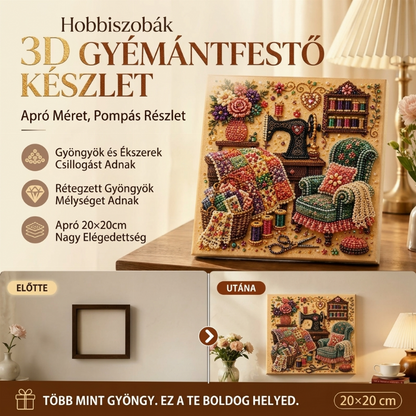 💎 Időkorlátozott akció: 50% kedvezmény 🎨 Gyémántfestmény-készlet — Pihenje ki magát, engedje szabadjára a kreativitását, és mutassa be alkotásait